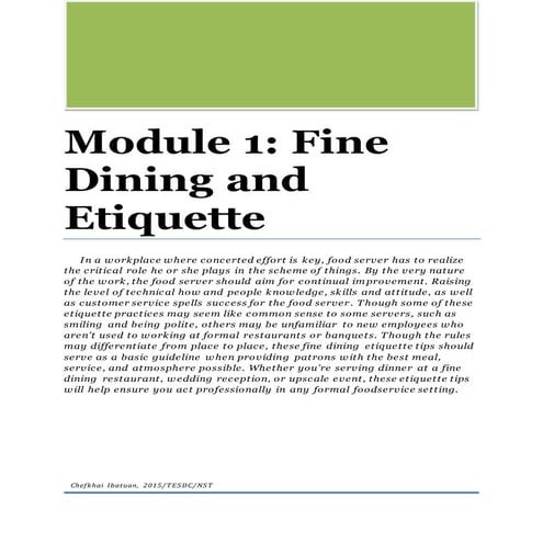 F&BFineDiningandEtiquette.doc