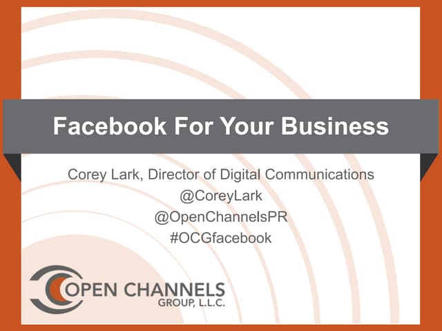 Using Facebook For Your Business