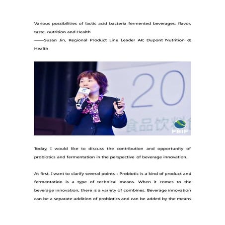 Various possibilities of lactic acid bacteria fermented beverages: flavor, ta...