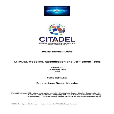 Modeling, Specification and Verification Tools