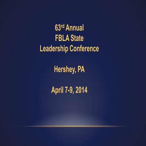 FBLA State Leardership Conference