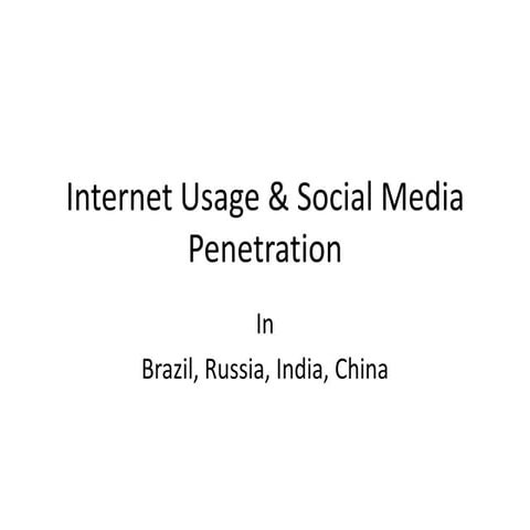 Fb popularity in bric