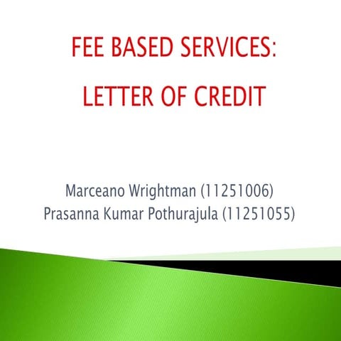Letter of Credit