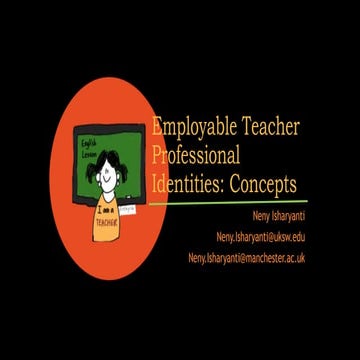 Employable Teacher Professional Identities: Concepts & Practices