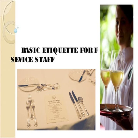 F & b Services Induction Manual