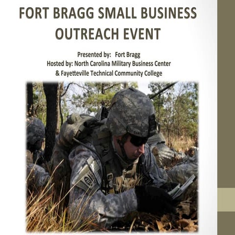 Fort Bragg Small Business Outreach Event_March 18, 14