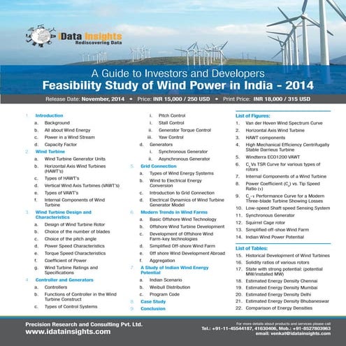 Feasibility Study of Wind Power in India - 2014