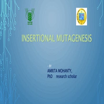insertional mutagenesis