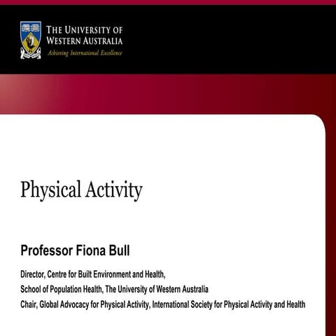 Physical Activity NCD
