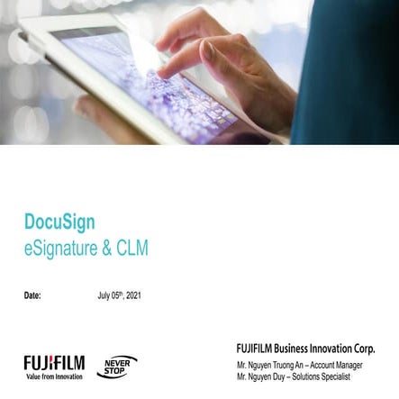 eSignature Project Presentation | PDF