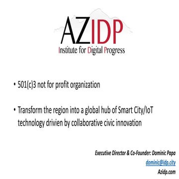 AZiDP: Arizona Institute for Digital Progress by Dominic Papa
