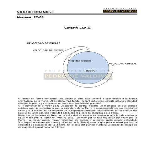 Cinemática II (FC08 - PDV 2013)