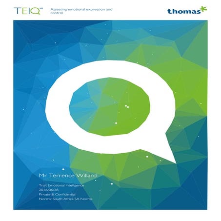 Terrence Willard - TEIQue