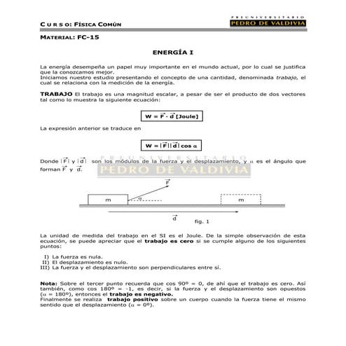 Energía I (FC15 - PDV 2013)