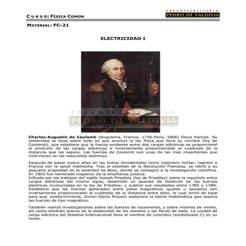 Electricidad I (FC21 - PDV 2013)