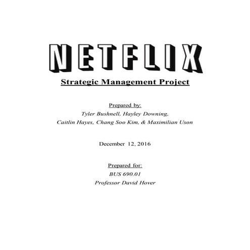 Netflix SMP Report