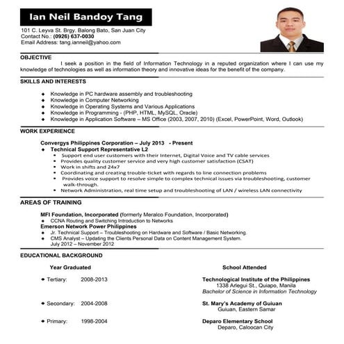 CV update for Jobstreet | PDF
