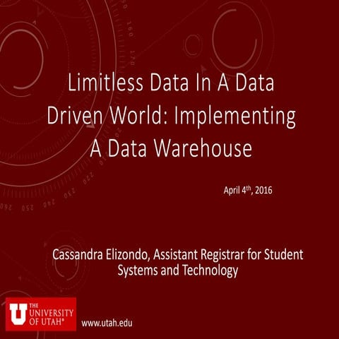 Limitless Data in a Data Driven World 4.4.16