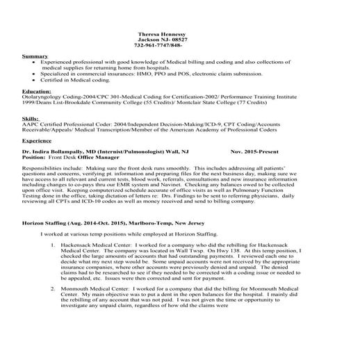 Theresa Hennessy resume-1 UPDATED
