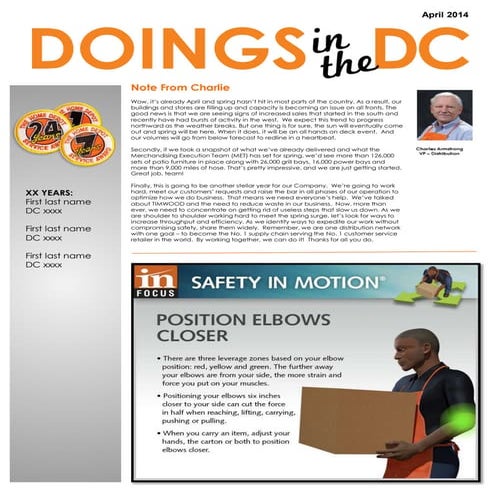 April 2014 Newsletter