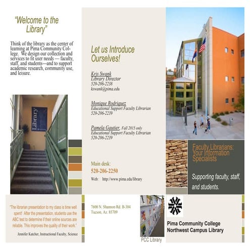 Library brochure