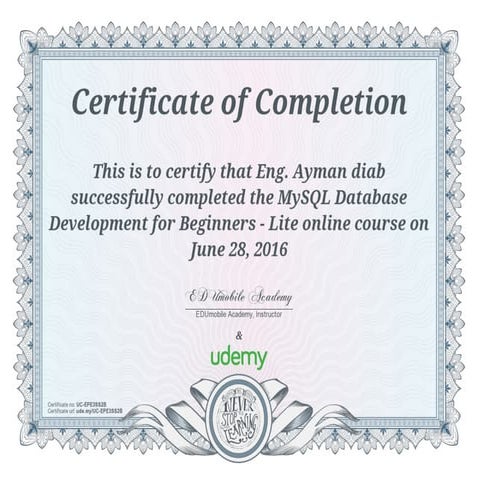 MySQL Database Development for Beginners - Lite | PPT