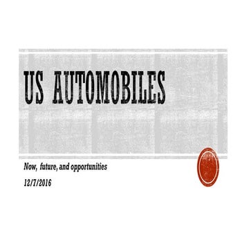 US Automobiles Analysis - FCA Fiat