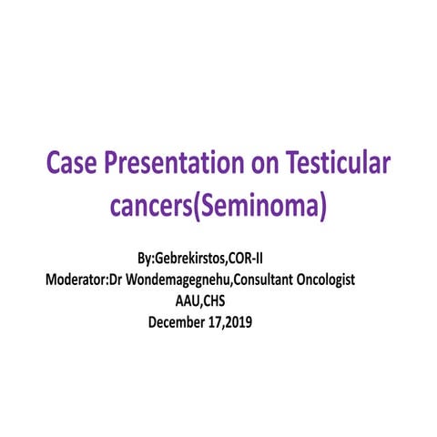 updates on management of testicular seminoma 