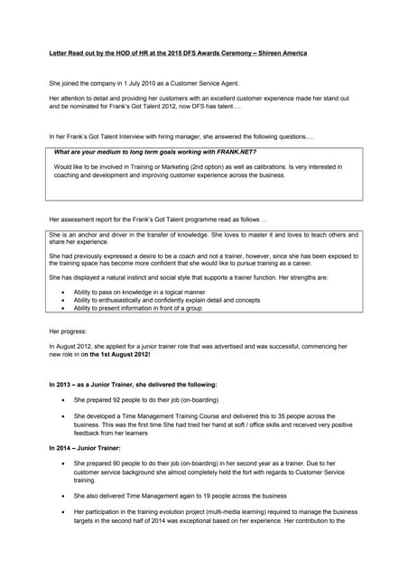 CBL Recommendation | DOCX