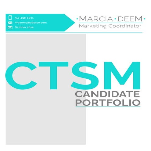 Marcia Deem - CTSM Portfolio