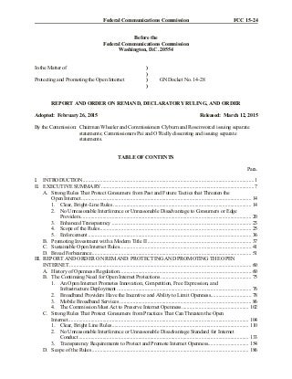 FCC Net Neutrality Rules