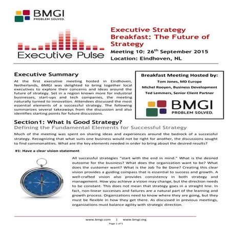 Executive Pulse 10 - Eindhoven