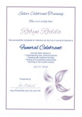 Certificate for Funeral Celebrant Certificate for Funeral Celebrant