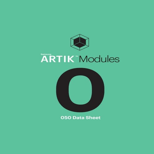 Samsung ARTIK 050 (ARTIK ZERO) Modules Data Sheet