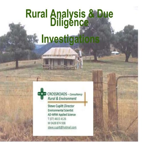 Rural Risk Analysis_Due Diligence_ 2015