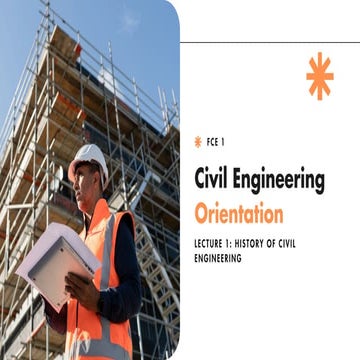 Comprehensive History and Role of Civil Engineering | PDF