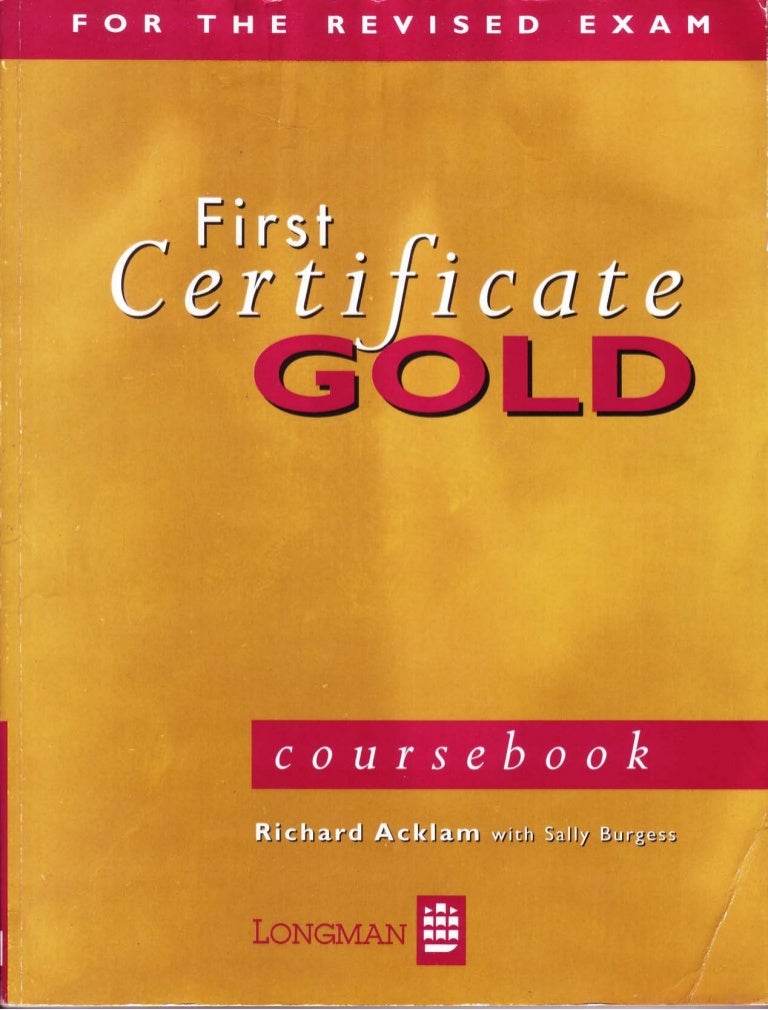 gold pre first coursebook pdf