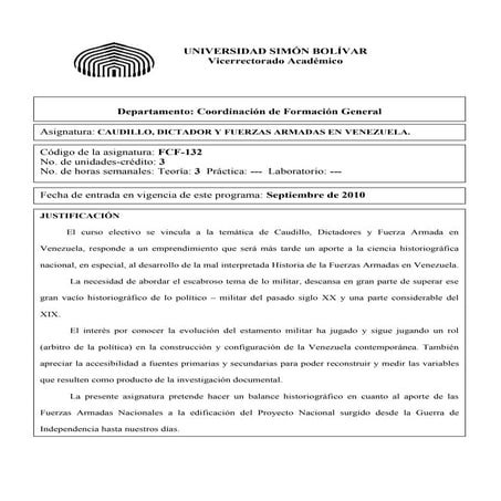 Reseña Histórica de la Instrucción Premilitar en Venezuela | PDF