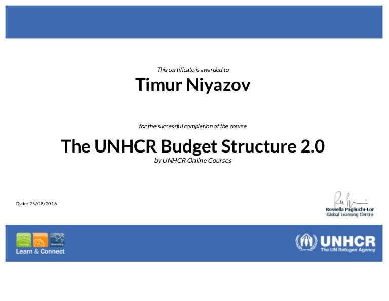 The UNHCR Budget Structure 2.0