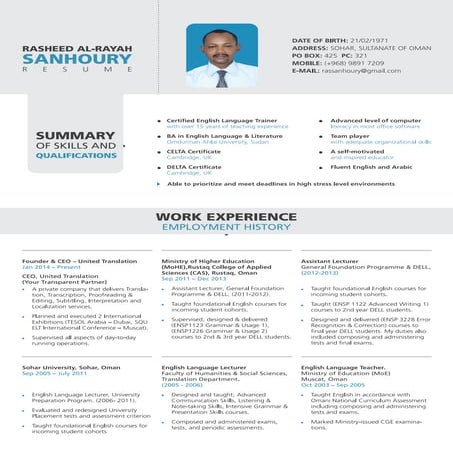 Rasheed A. Sanhoury - CV - Close