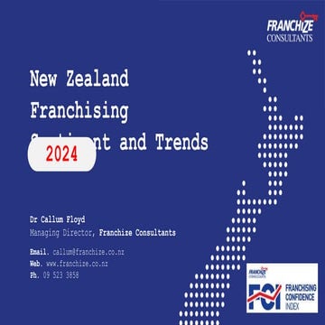 New Zealand Franchising Confidence Index | January 2024
