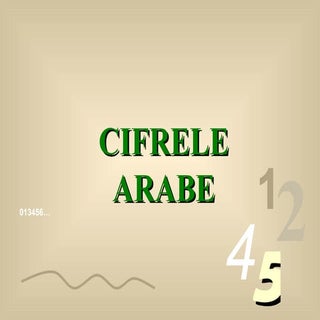 F Cifrele Arabe
