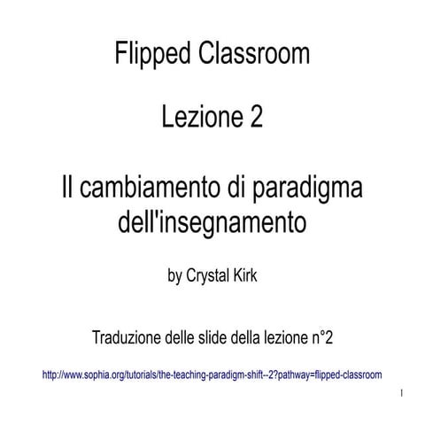 Flipped class lezione 02