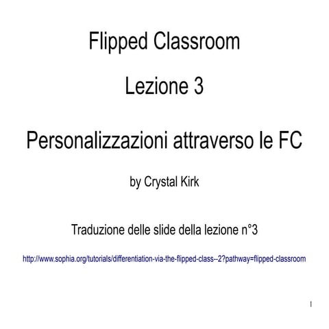 Flipped class lezione 03