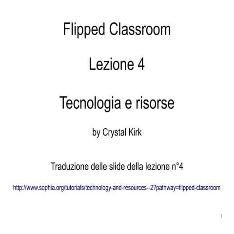 Flipped class lezione 04