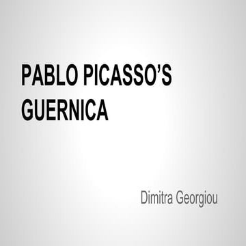 Pablo picasso's guernica