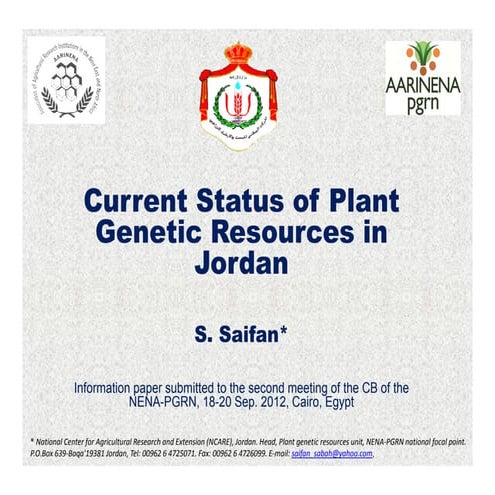 Jordan Country Report