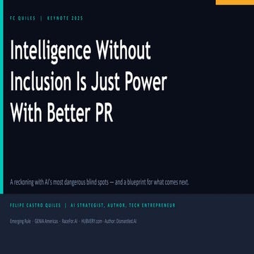 AI Beyond Hype: Power, Inclusion, and the Future of Intelligence | PDF