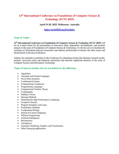 Paper Submission - Computer Science & Engineering: An International ...