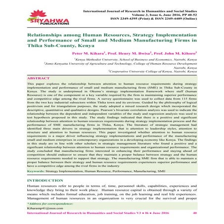 Publication Human Resources